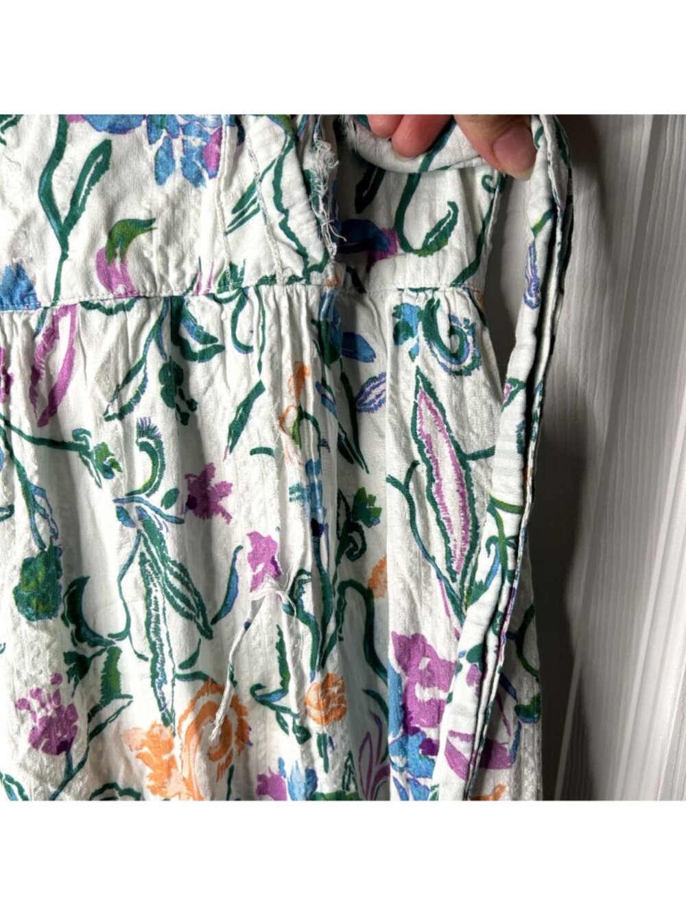 Tanya Taylor Neves White Floral Printed Sleeveless Maxi Dress Women's Size 4 - Picture 4 of 13